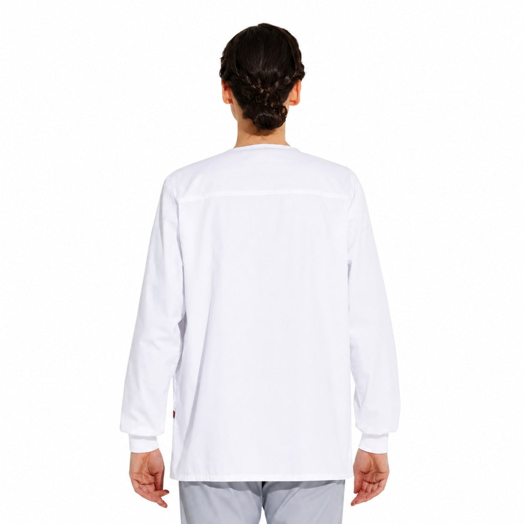 Chamarra médica Dickies 86306 para mujer blanca, vista espalda