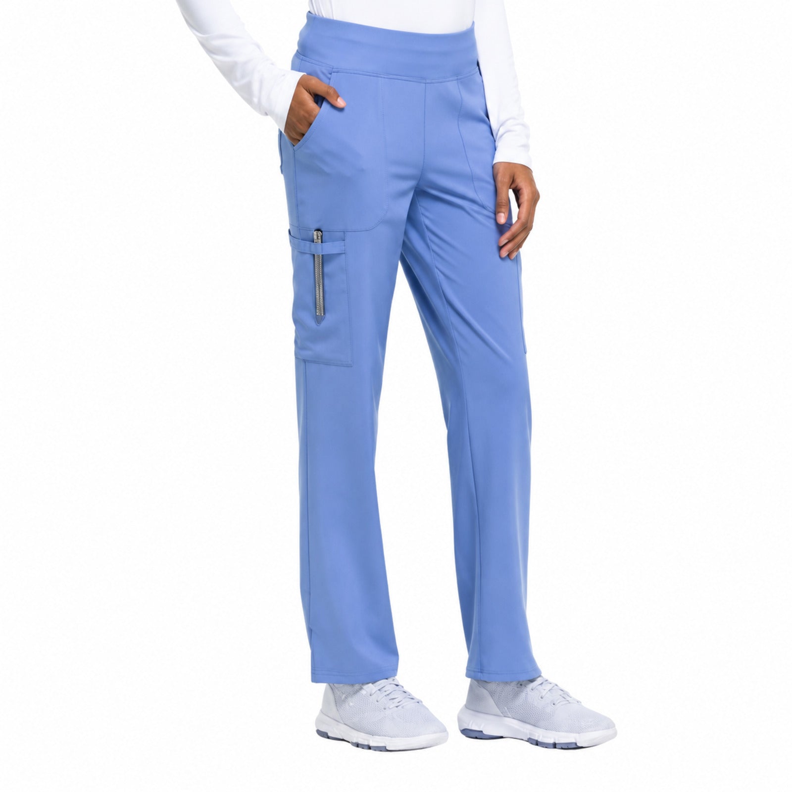 Pantalón quirúrgico Dickies DK005 EDS Essentials mujer azul cielo, vista frontal | color:azul-cielo