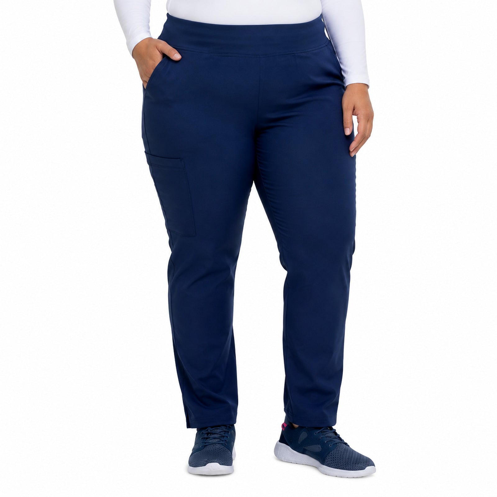Pantalón quirúrgico Dickies DK005 EDS Essentials mujer Azul Marino, frente modelo | color:azul-marino