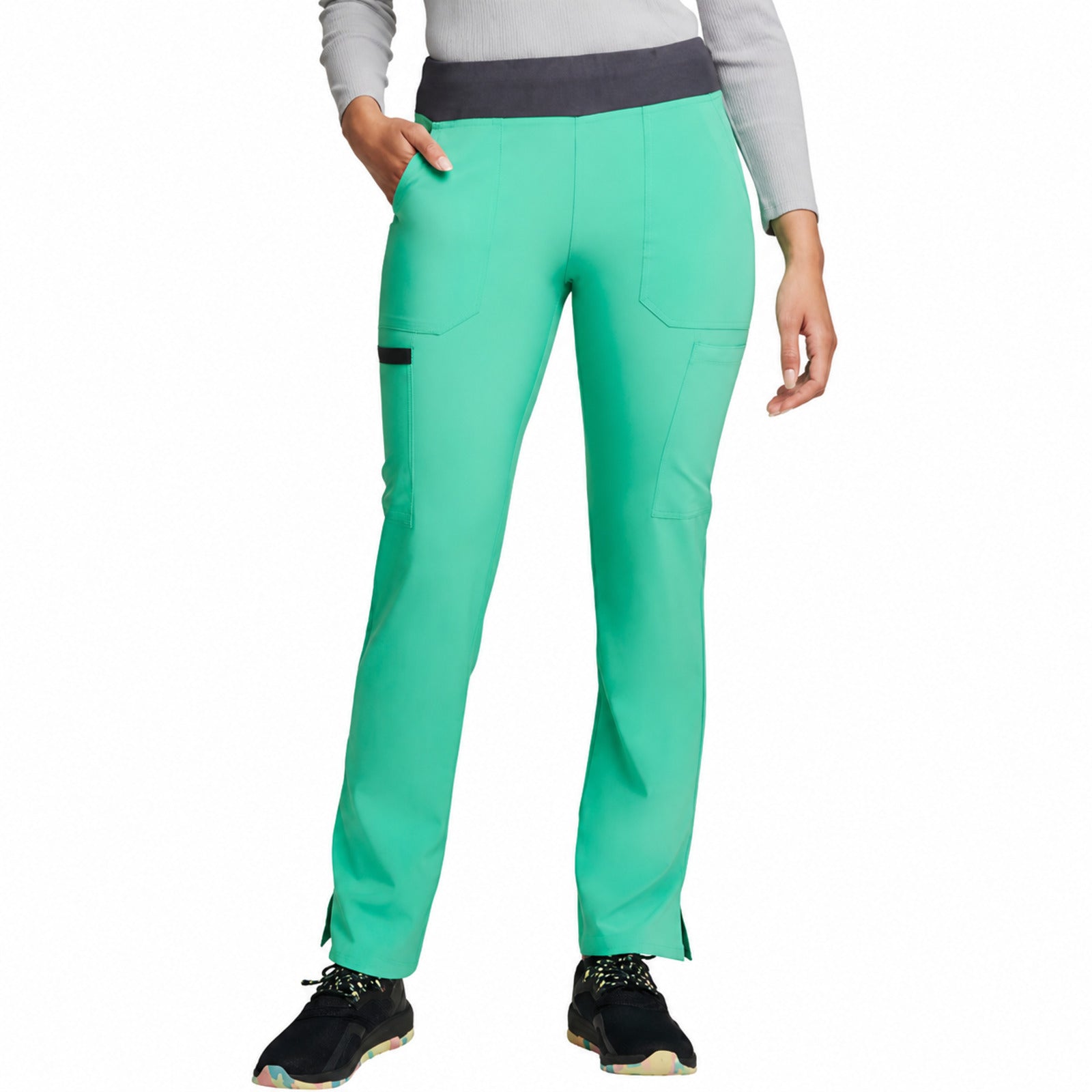 Pantalón quirúrgico Dickies DK005 EDS Essentials mujer esmeralda, vista frontal | color:esmeralda