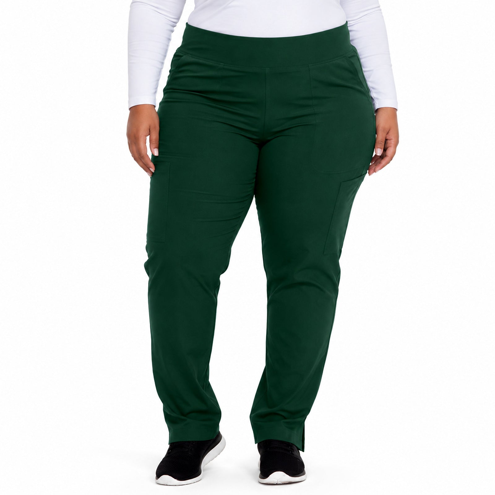 Pantalón quirúrgico Dickies DK005 EDS Essentials mujer Hunter, frente modelo | color:hunter