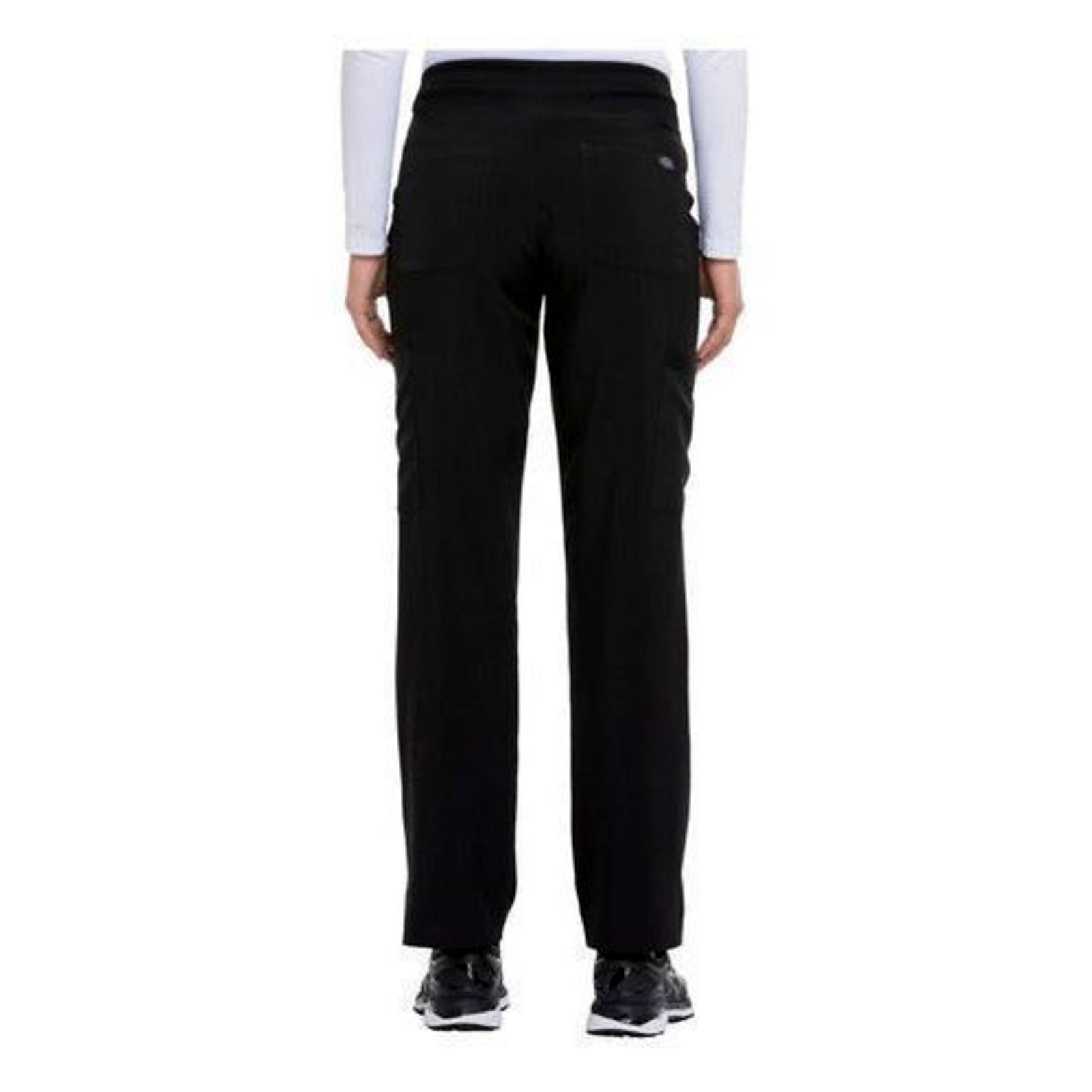 Pantalón quirúrgico Dickies DK005 EDS Essentials mujer Negro, posterior | color:negro