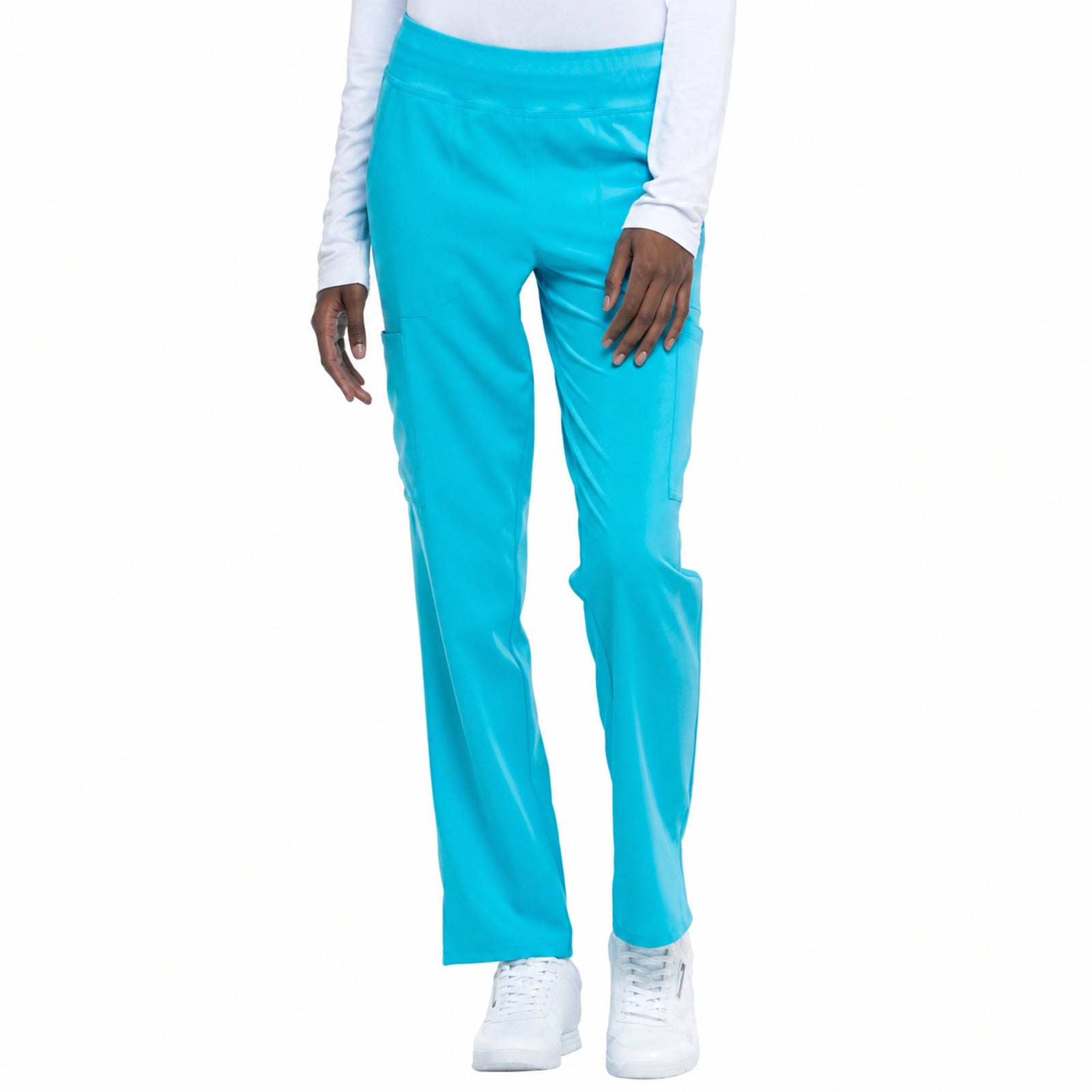 Pantalón quirúrgico Dickies DK005 EDS Essentials mujer turquesa, vista frontal | color:turquesa