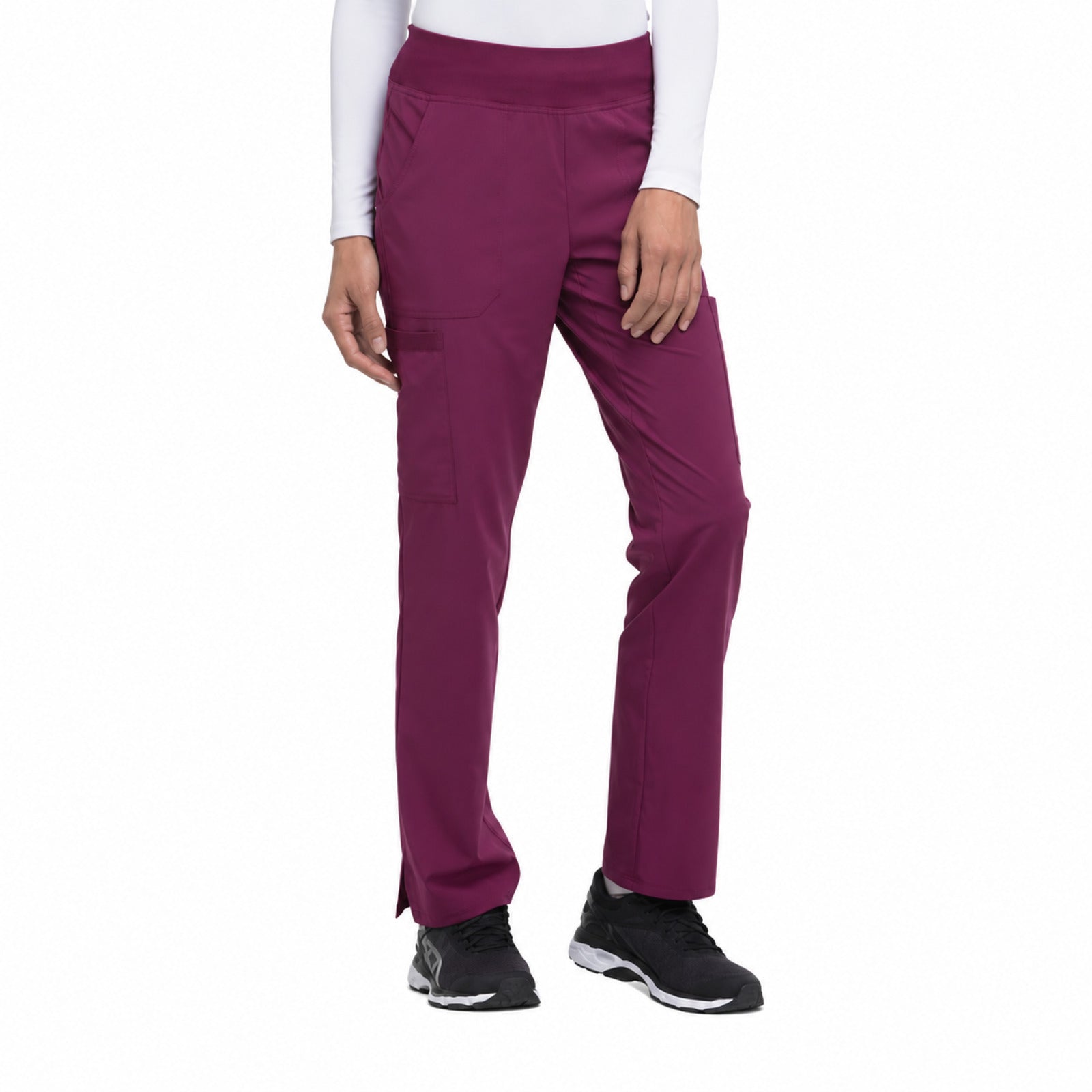 Pantalón quirúrgico Dickies DK005 EDS Essentials mujer vino, vista frontal | color:vino
