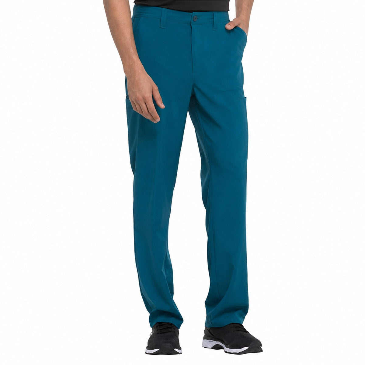 Pantalón quirúrgico Dickies DK015 EDS Essentials hombre azul caribe, vista frontal | color:azul-caribe