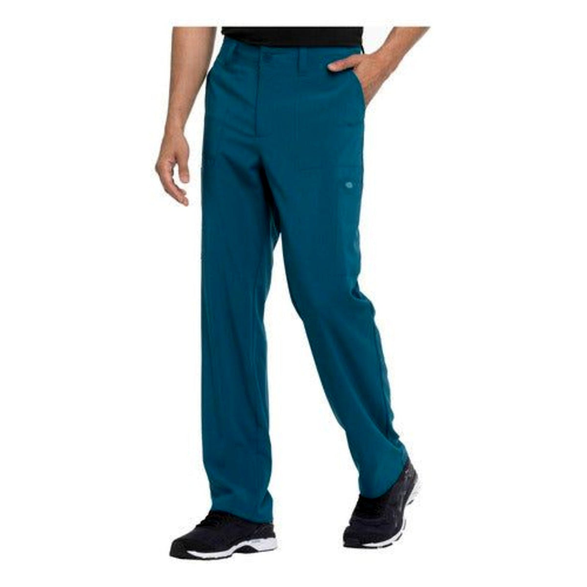 Pantalón quirúrgico Dickies DK015 EDS Essentials hombre azul caribe, vista de perfil | color:azul-caribe
