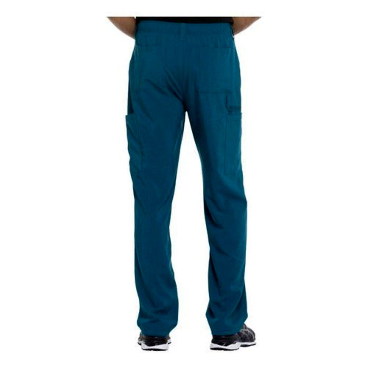 Pantalón quirúrgico Dickies DK015 EDS Essentials hombre azul caribe, vista posterior | color:azul-caribe