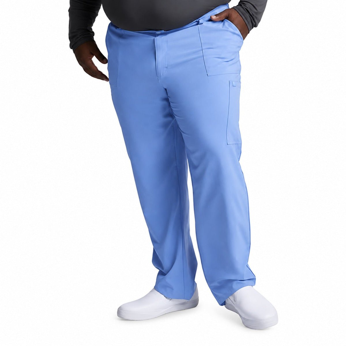 Pantalón quirúrgico Dickies DK015 EDS Essentials hombre azul cielo, vista frontal | color:azul-cielo