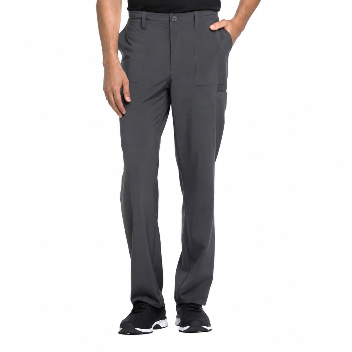 Pantalón quirúrgico Dickies DK015 EDS Essentials hombre gris oxford, vista frontal | color:gris-oxford