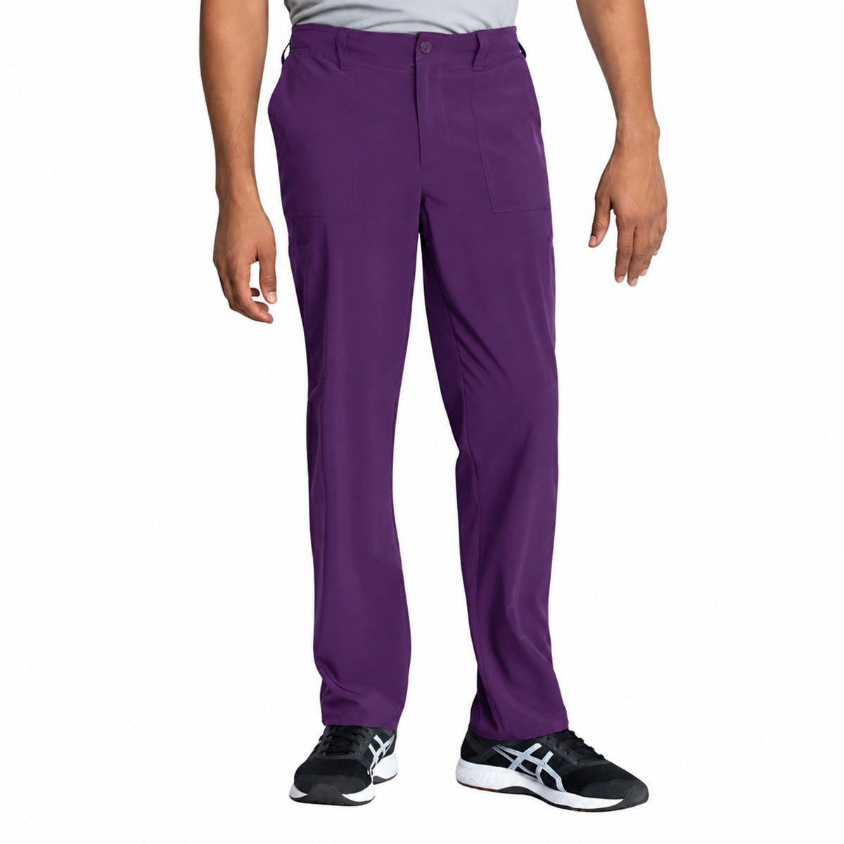 Pantalón quirúrgico Dickies DK015 EDS Essentials hombre morado, vista frontal | color:morado