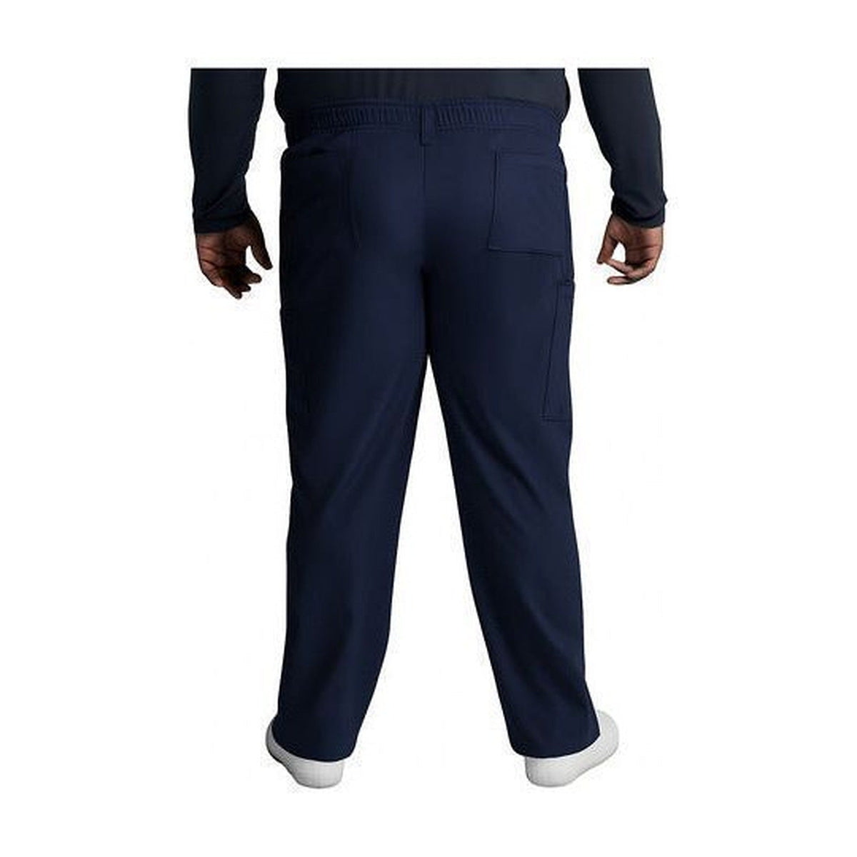 Pantalón quirúrgico Dickies DK015 EDS Essentials hombre talla extra Azul Marino, vista posterior | color:azul-marino