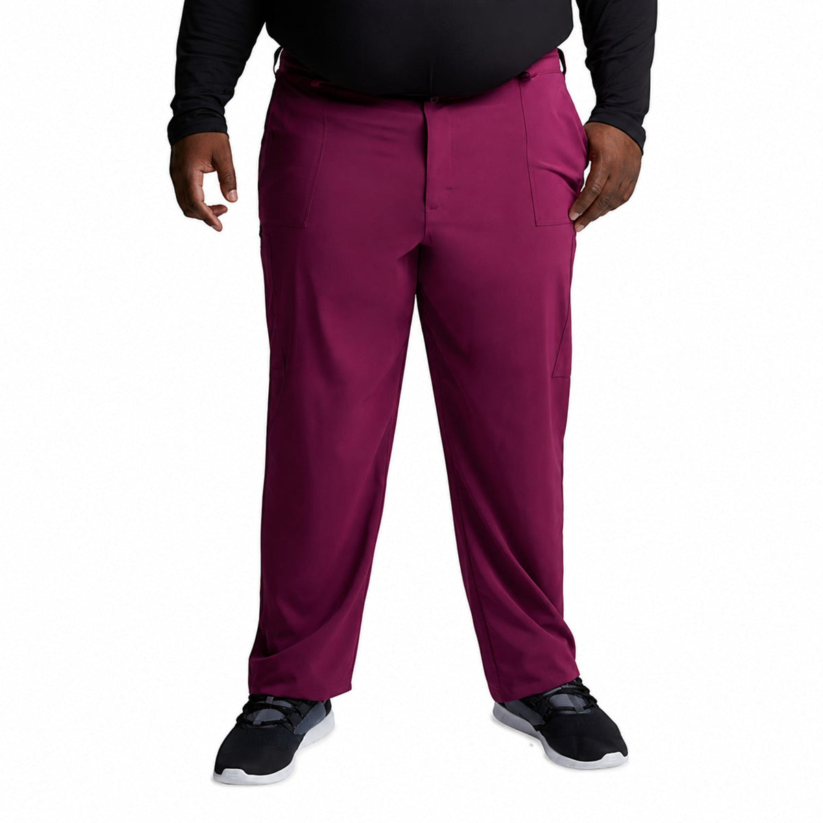 Pantalón quirúrgico Dickies DK015 EDS Essentials hombre vino, vista frontal | color:vino