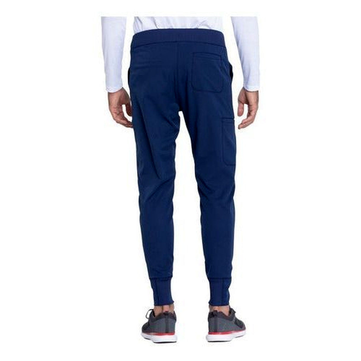 Pantalón quirúrgico jogger Dickies DK040 Dynamix hombre Azul Marino, vista posterior | color:azul-marino