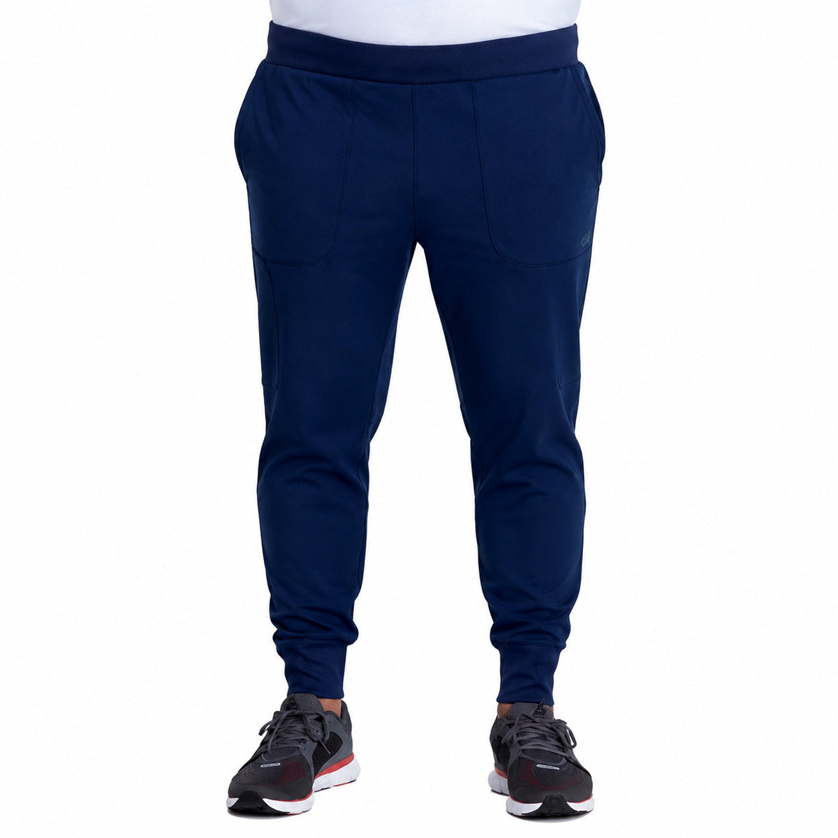 Pantalón quirúrgico jogger Dickies DK040 Dynamix hombre talla extra Azul Marino, vista frontal | color:azul-marino
