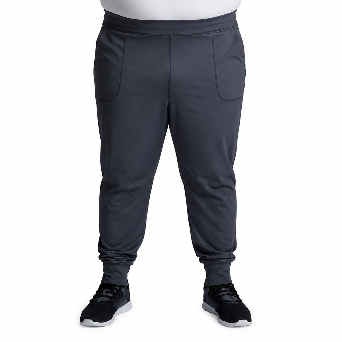 Pantalón quirúrgico jogger Dickies DK040 Dynamix hombre talla extra Gris Oxford, vista frontal | color:gris-oxford