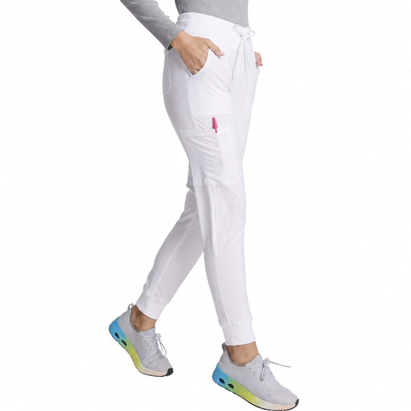 Pantalón quirúrgico jogger Dickies DK065 EDS Essentials mujer Blanco, vista principal | color:blanco
