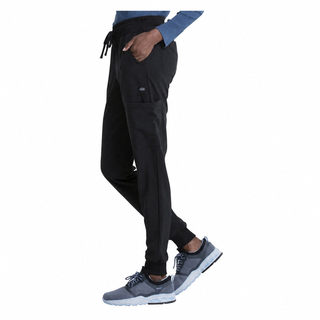Pantalón quirúrgico jogger Dickies DK065 EDS Essentials mujer Negro, vista lateral