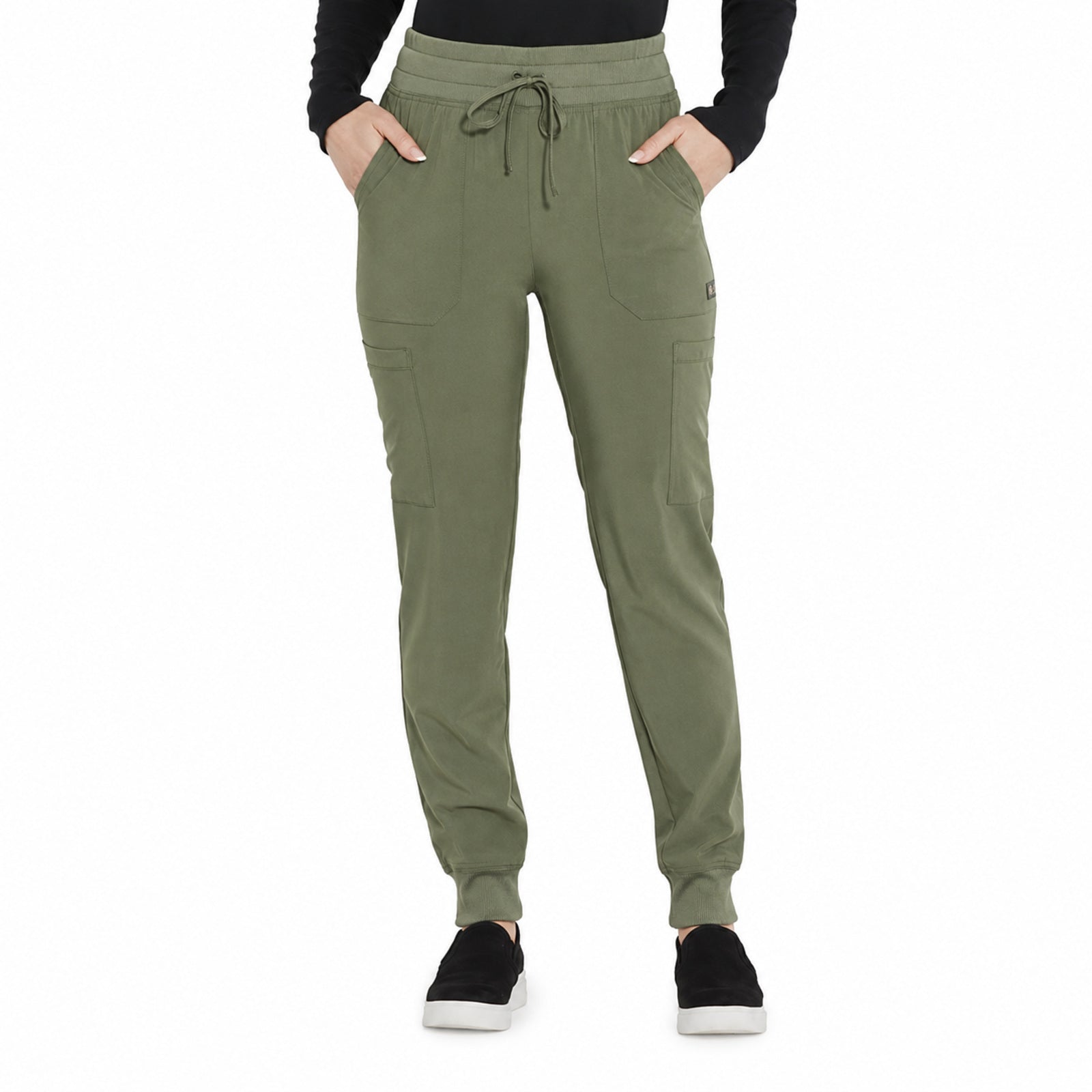 Pantalón quirúrgico jogger Dickies DK065 EDS Essentials mujer Verde Olivo, vista principal | color:verde-olivo