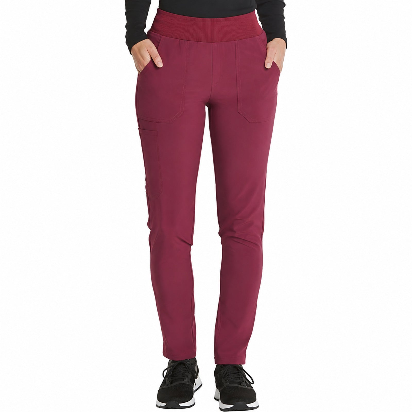 Pantalón quirúrgico Dickies DK090 mujer Vino, frente | color:vino