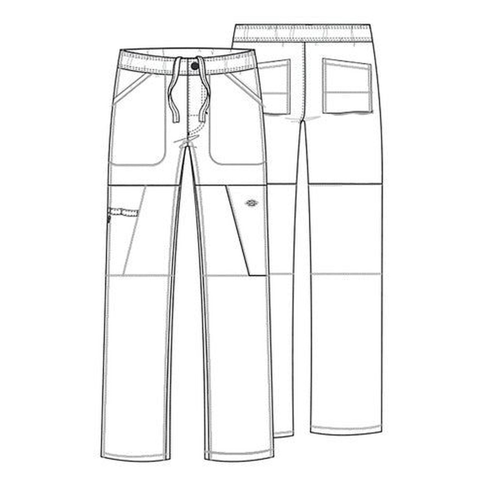 Pantalón médico Dickies DK110 color Galaxy Blue - dibujo técnico 5 en alta definición