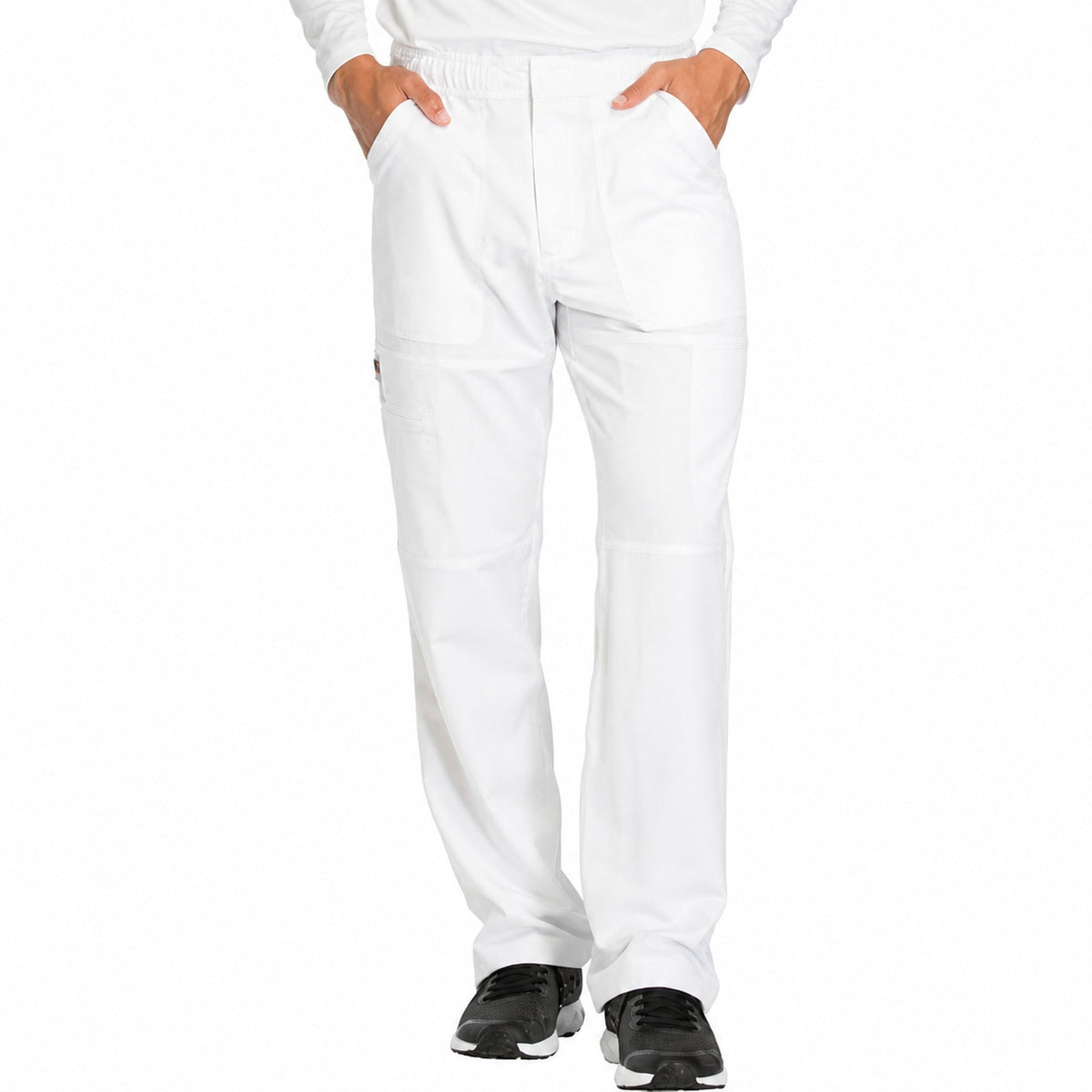 Pantalón quirúrgico Dickies DK110 para hombre Blanco, vista frontal | color:blanco