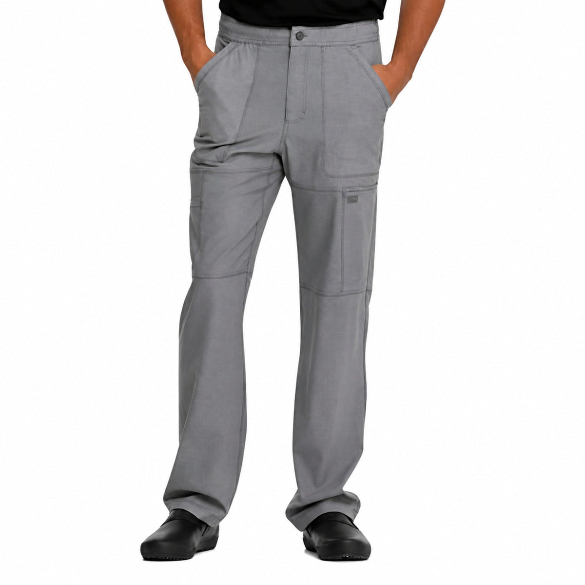 Pantalón quirúrgico Dickies DK110 para hombre Plateado, vista frontal | color:plateado