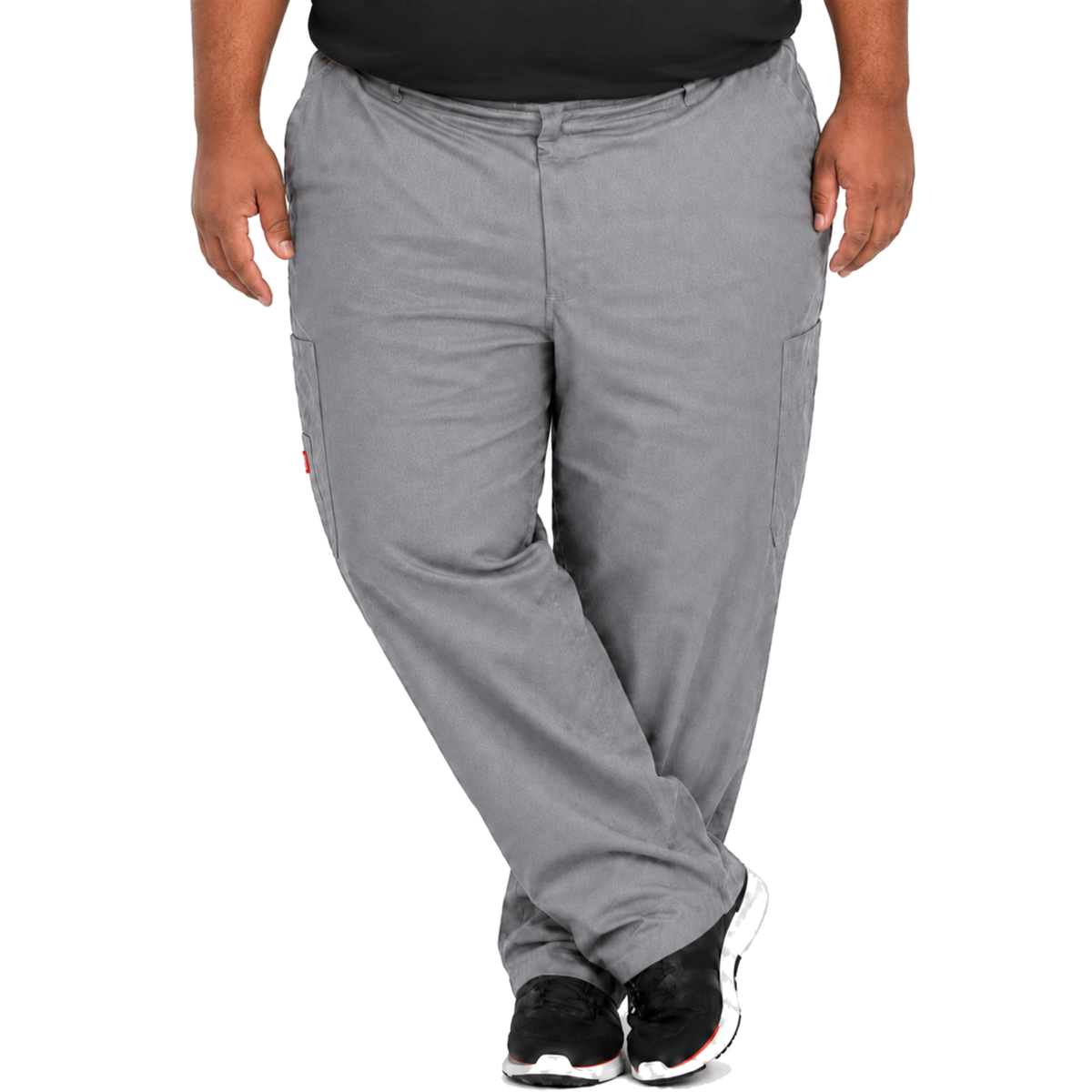 Pantalón quirúrgico Dickies DK110 para hombre talla extra Plateado, vista frontal | color:plateado