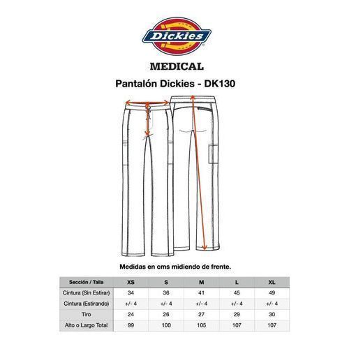 Dickies Dk130 Dynamix Pantalón Mujer Quirúrgico Clínico - Garufa Jeans