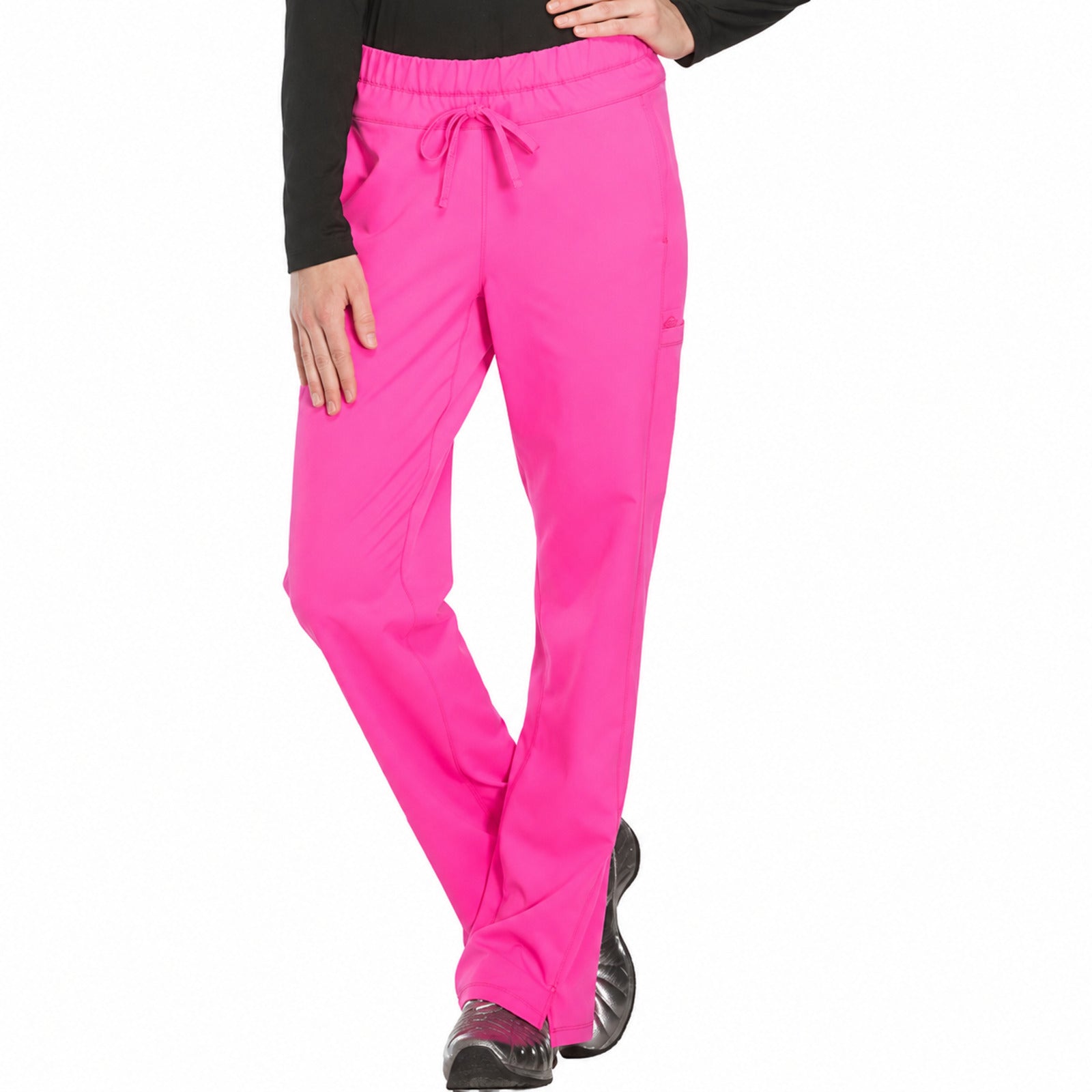 Pantalón quirúrgico Dickies DK130 Dynamix para mujer Cosmic Pink, frente | color:cosmic-pink