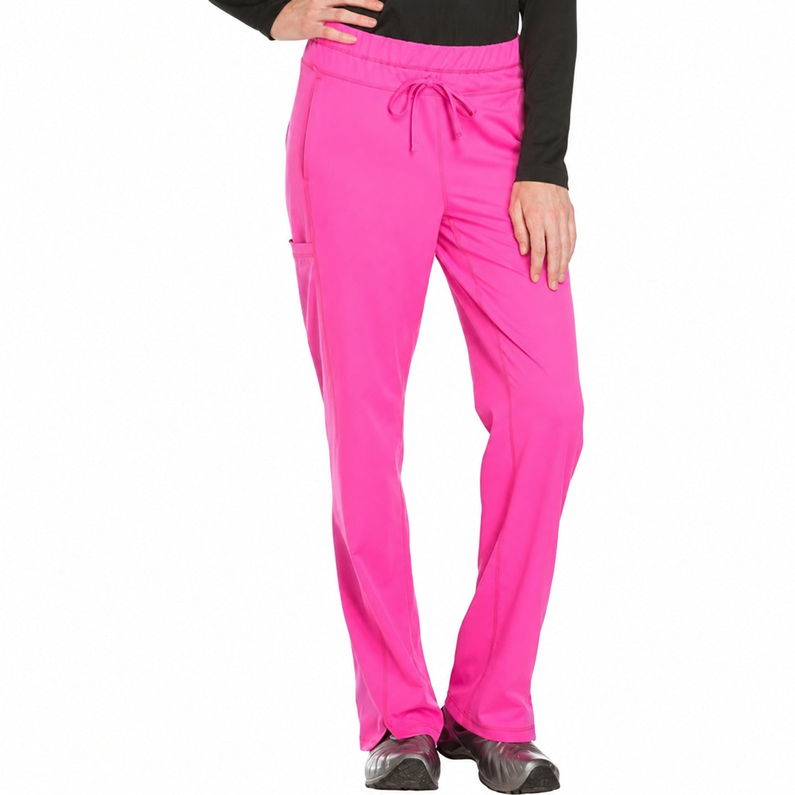 Pantalón quirúrgico Dickies DK130 Dynamix para mujer Fiusha, frente | color:fiusha