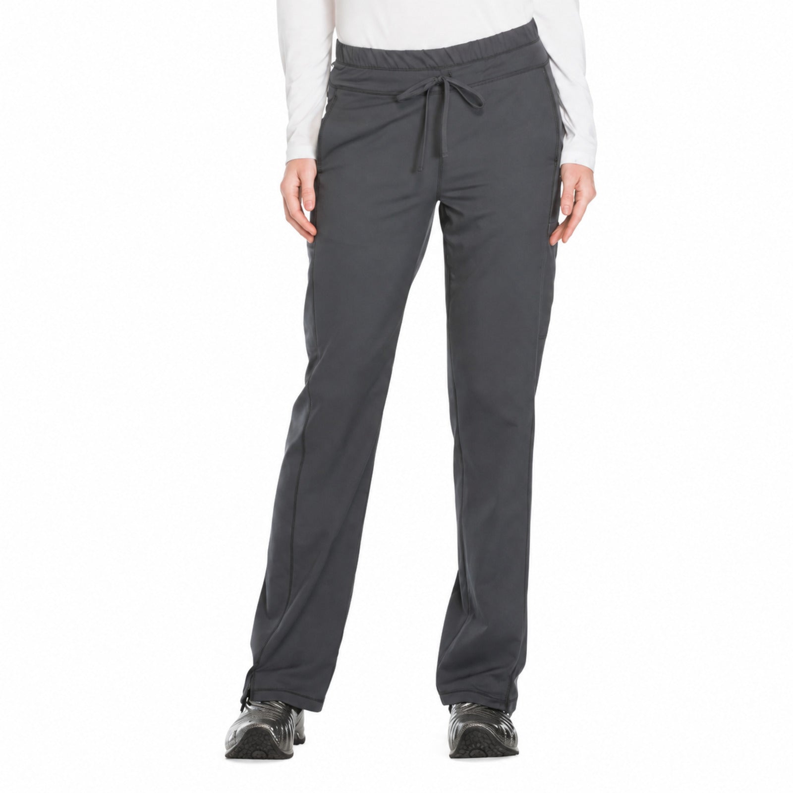 Pantalón quirúrgico Dickies DK130 Dynamix para mujer Gris Oxford, frente | color:gris-oxford