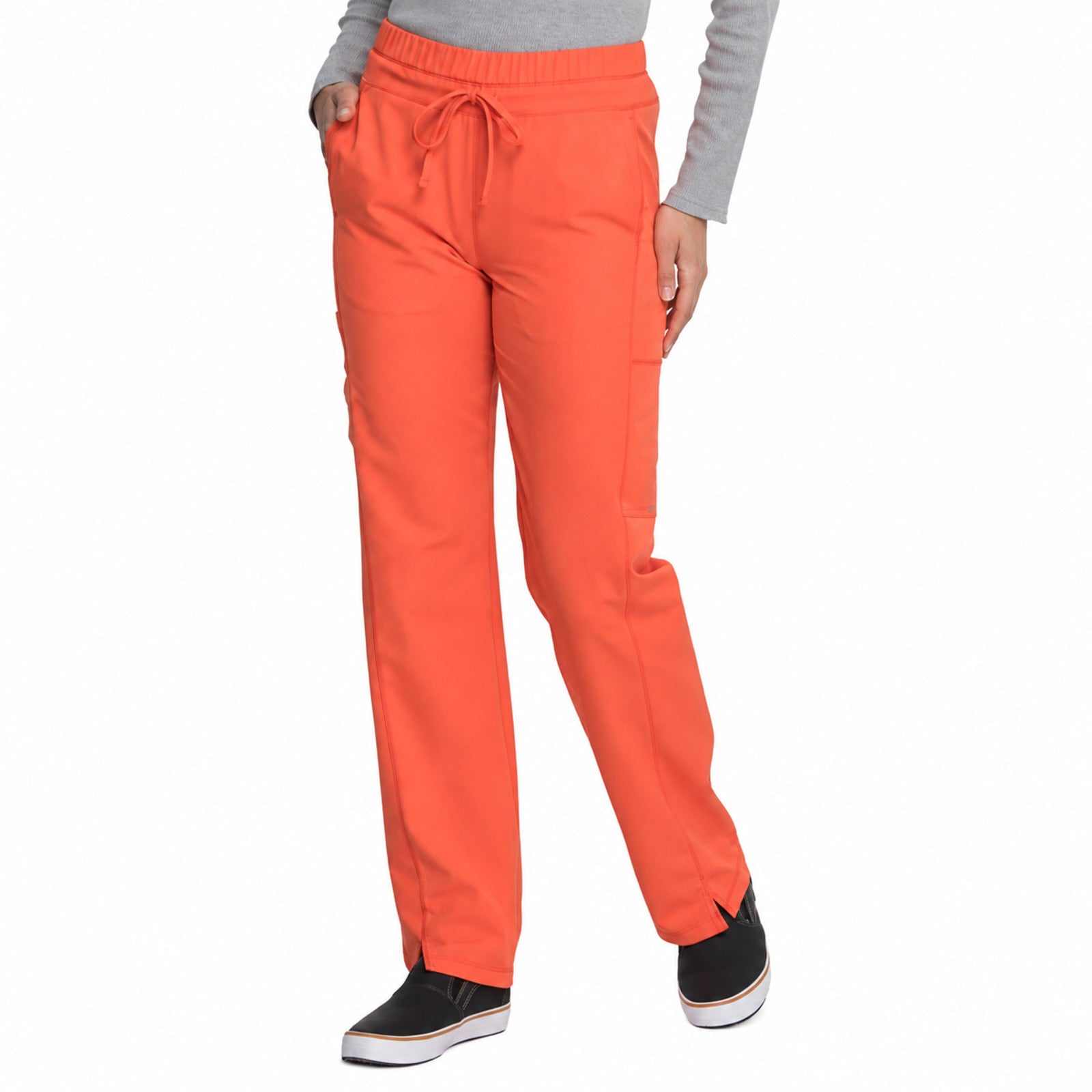Pantalón quirúrgico Dickies DK130 Dynamix para mujer Tangelo, frente | color:tangelo