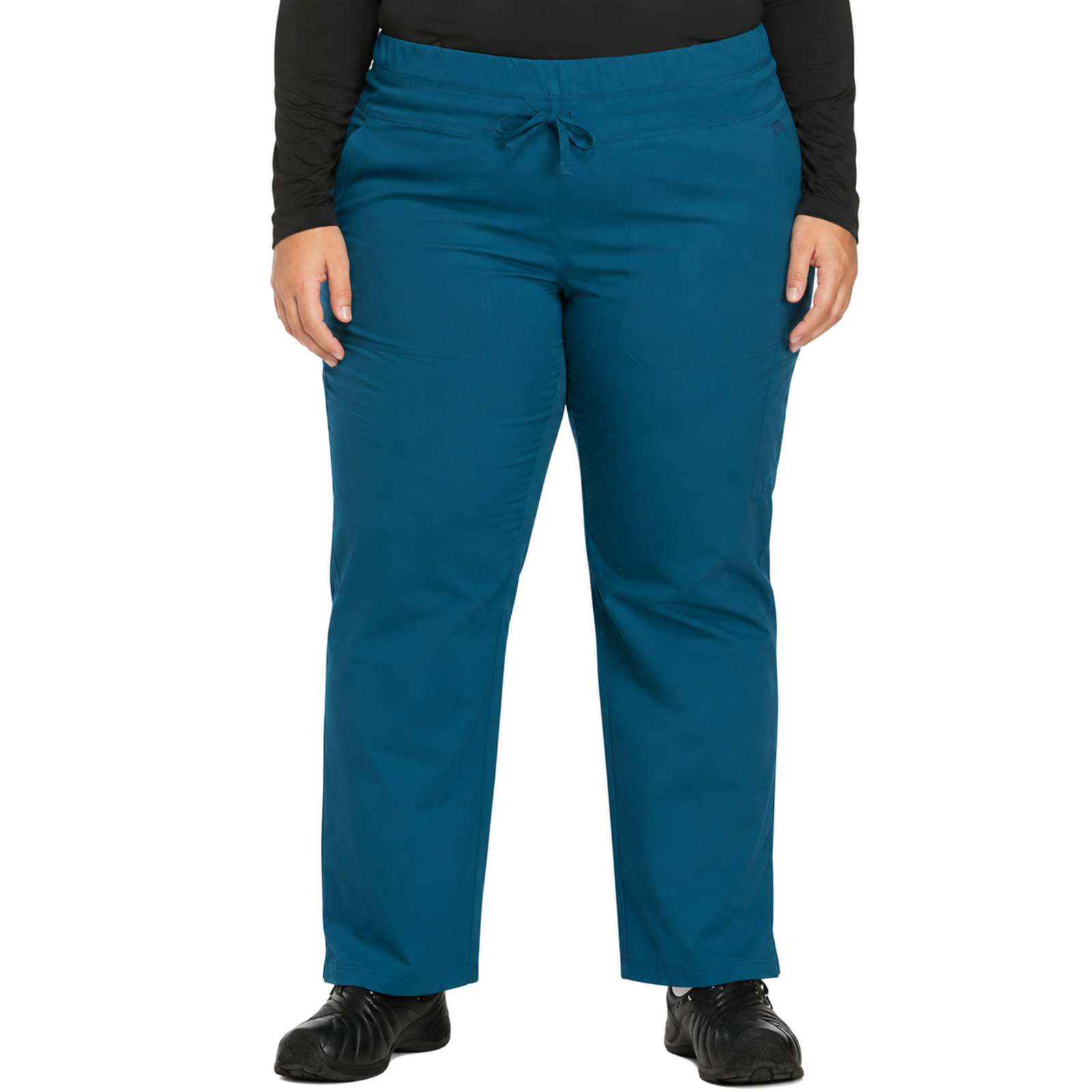 Pantalón quirúrgico Dickies DK130 Dynamix para mujer talla extra Jade, vista frontal | color:jade