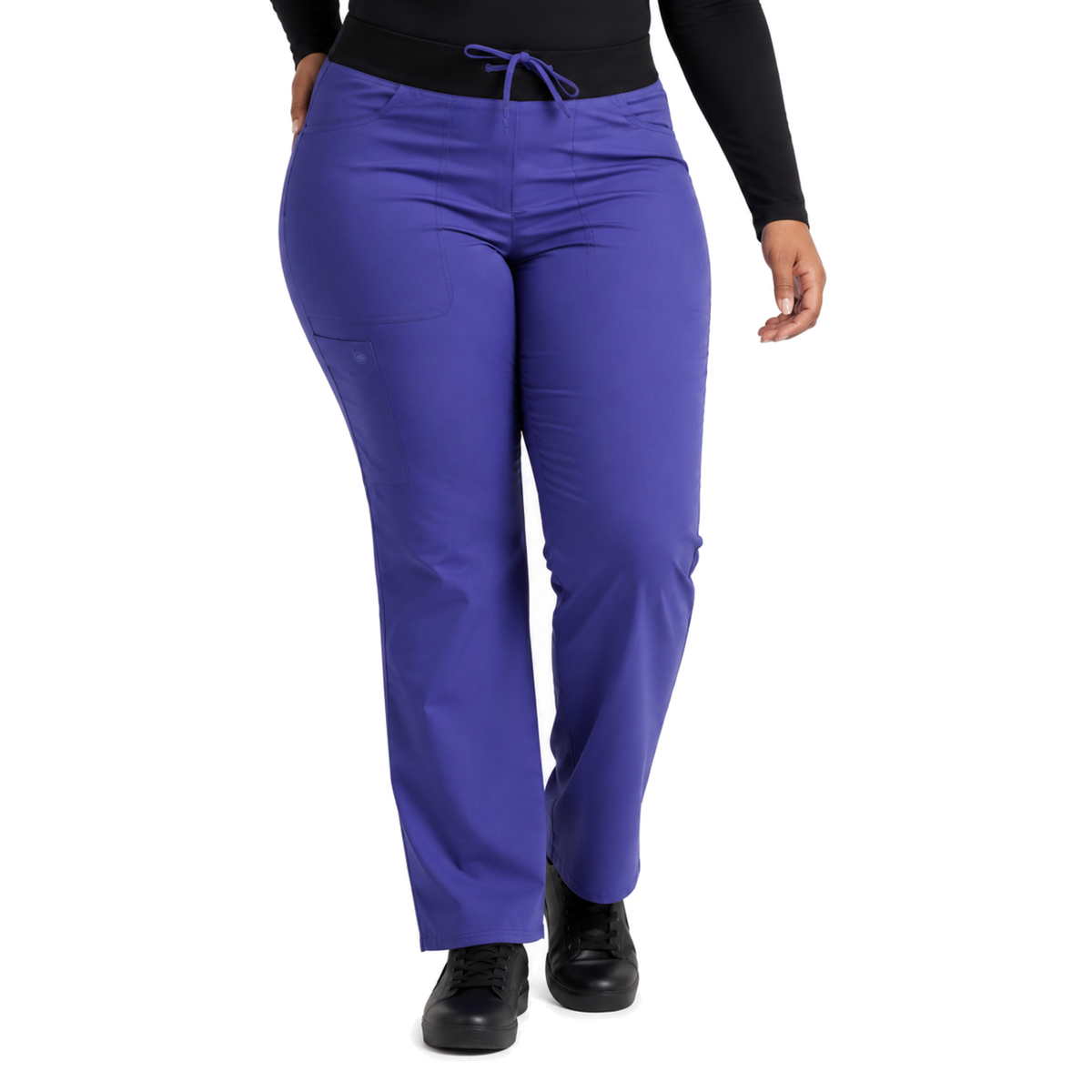 Pantalón quirúrgico Dickies DK135 Balance para mujer talla extra Frozen Grape, vista frontal | color:frozen-grape