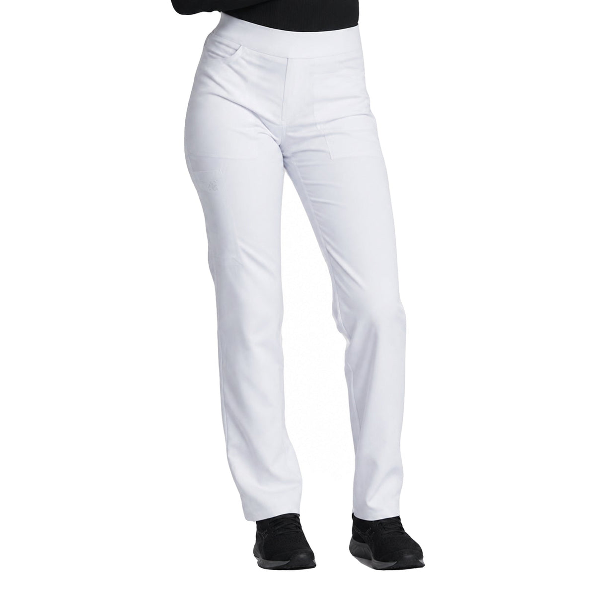 Pantalón quirúrgico Dickies DK135 Balance Stretch para mujer Blanco, vista frontal | color:blanco