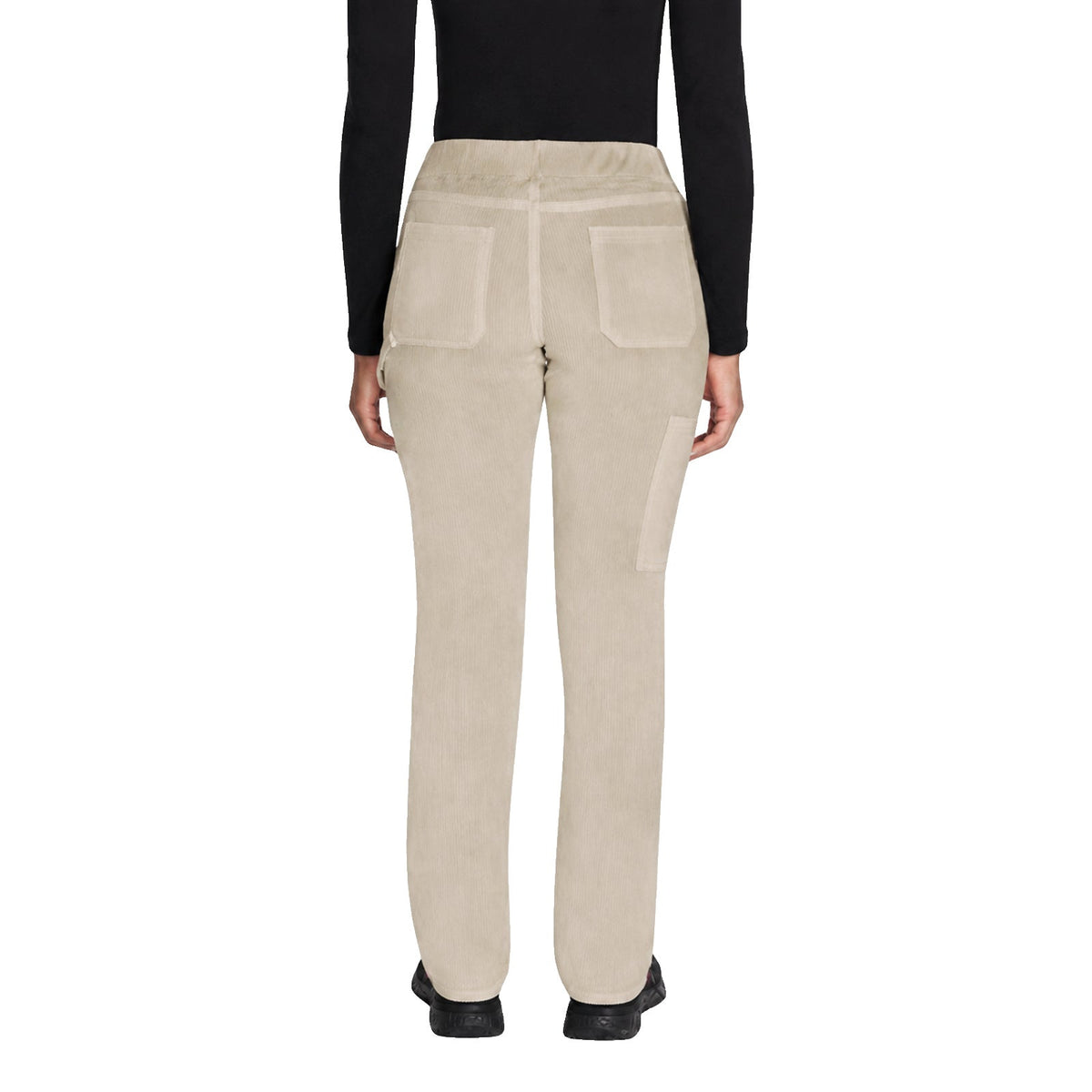 Pantalón quirúrgico Dickies DK135 Balance Stretch para mujer Blonde Wood, vista posterior | color:blonde-wood