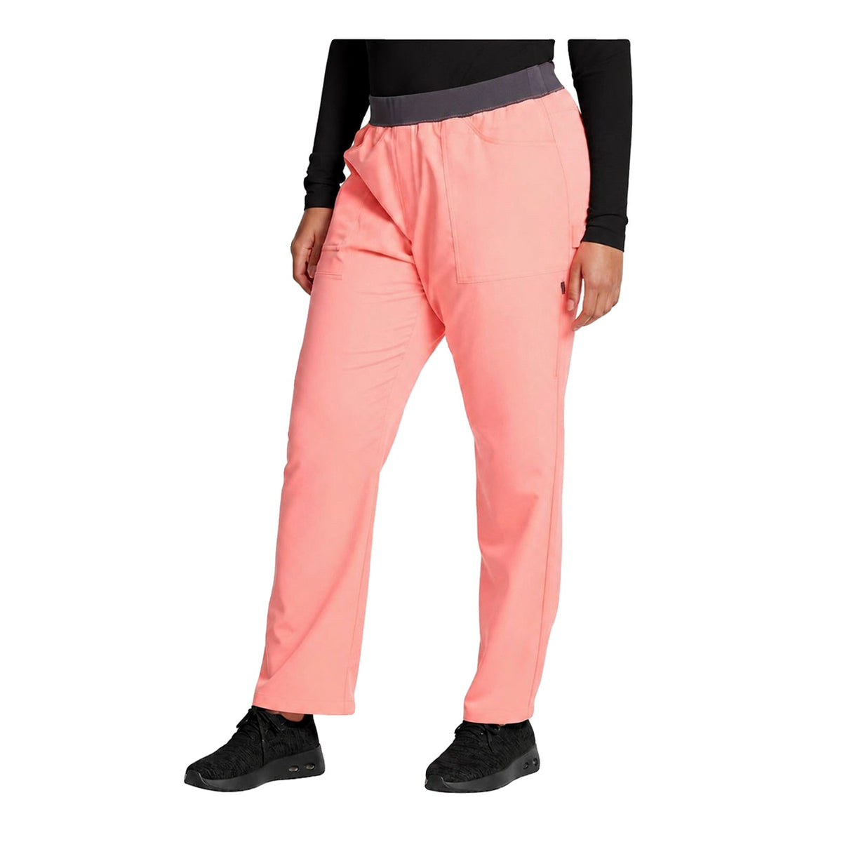 Pantalón quirúrgico Dickies DK135 Balance Stretch para mujer Flamingo Pink, vista lateral | color:flamingo-pink
