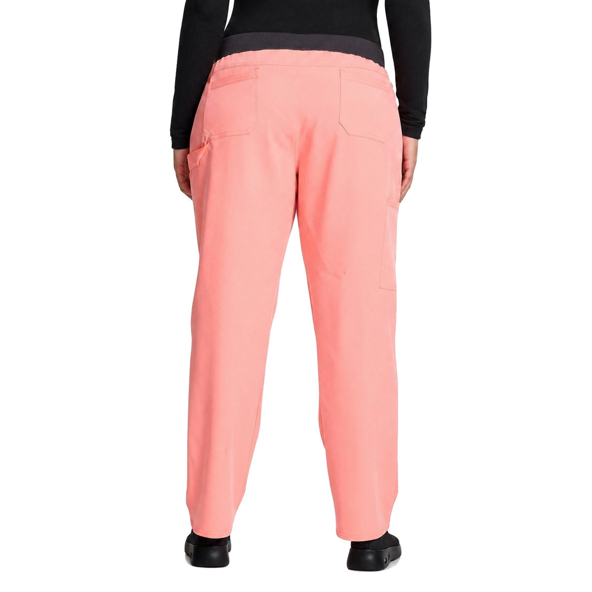 Pantalón quirúrgico Dickies DK135 Balance Stretch para mujer Flamingo Pink, vista posterior | color:flamingo-pink