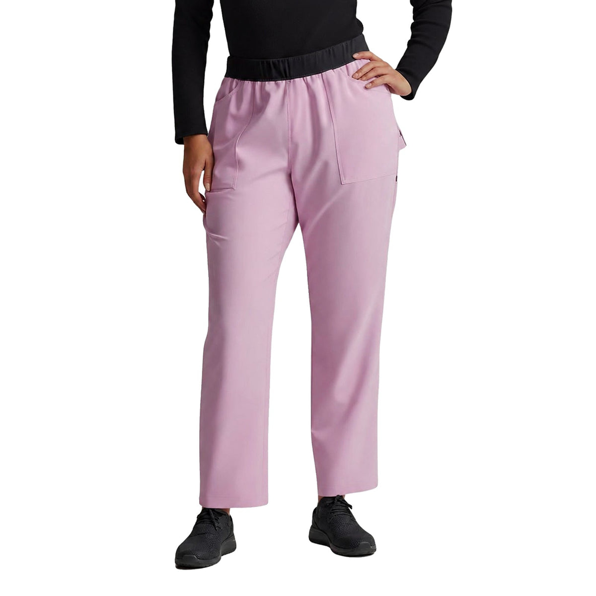 Pantalón quirúrgico Dickies DK135 Balance Stretch para mujer Frosted Strawberry, vista frontal | color:frosted-strawberry