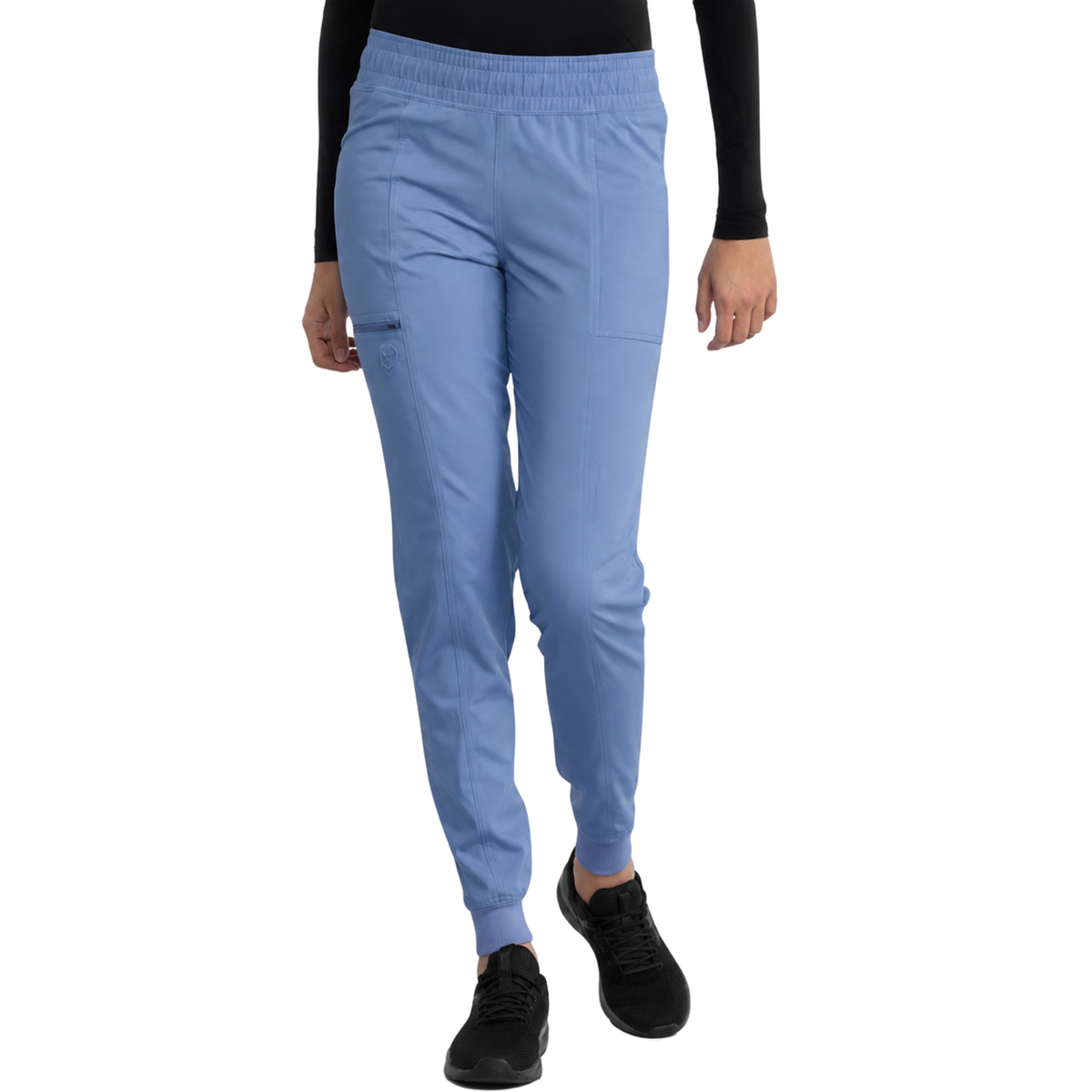 Pantalón quirúrgico jogger Dickies DK155 para mujer en Azul Cielo, vista 1 | color:azul-cielo