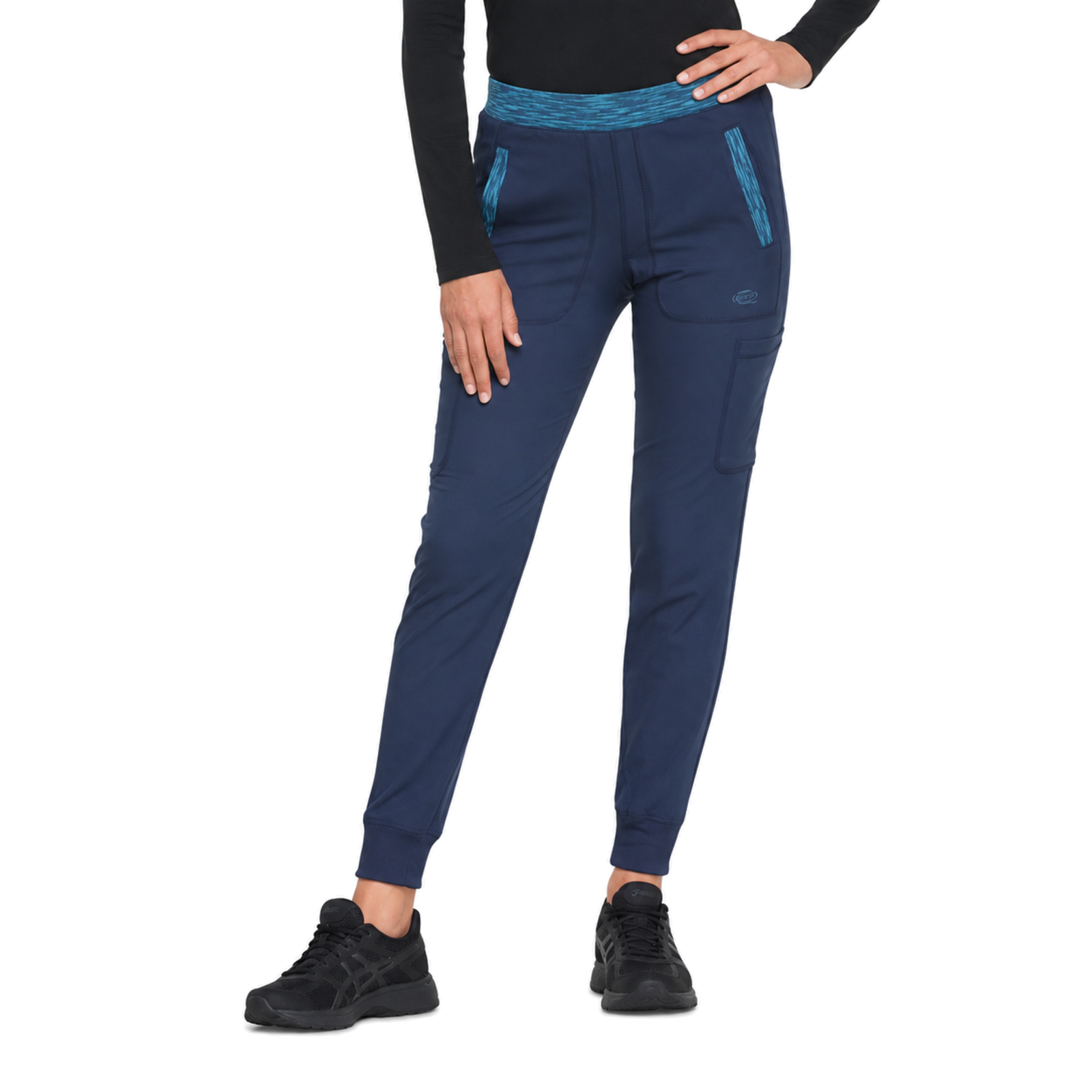 Dickies DK185 pantalón quirúrgico jogger para mujer Azul Marino, frente | color:azul-marino