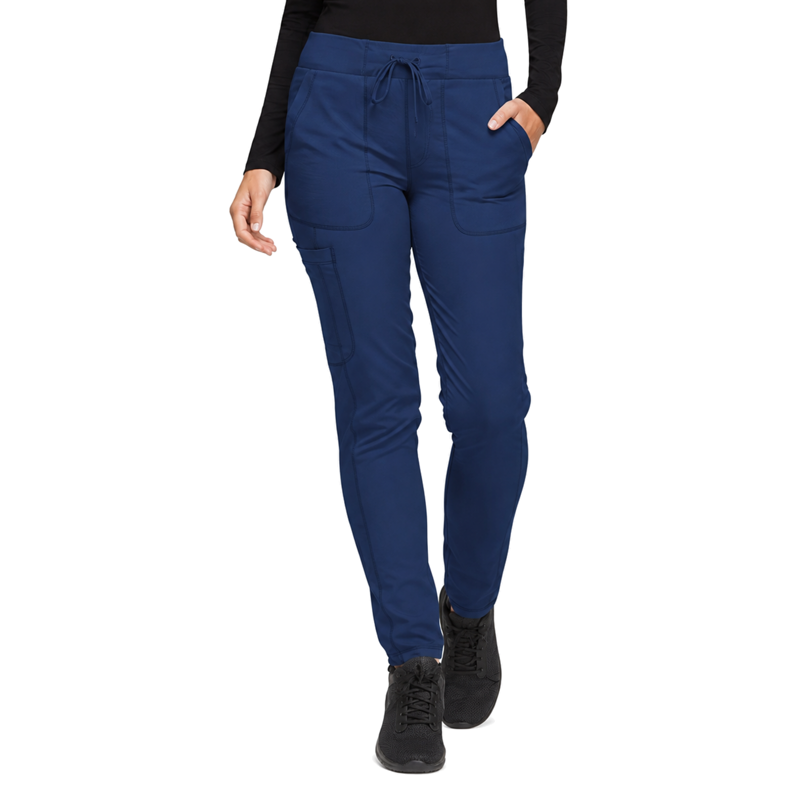 Pantalón quirúrgico skinny Dickies DK190 para mujer Azul Marino, frente | color:azul-marino
