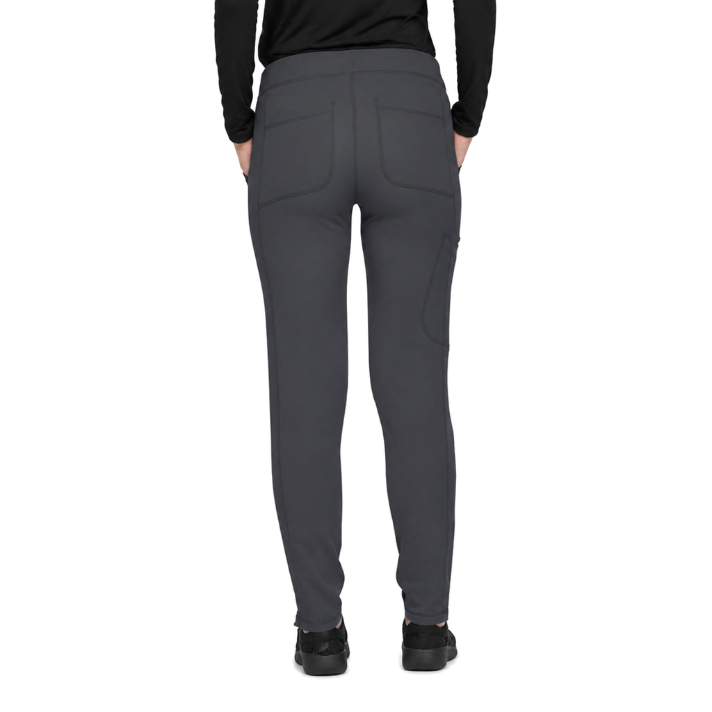 Pantalón quirúrgico skinny Dickies DK190 para mujer Gris Oxford, espalda