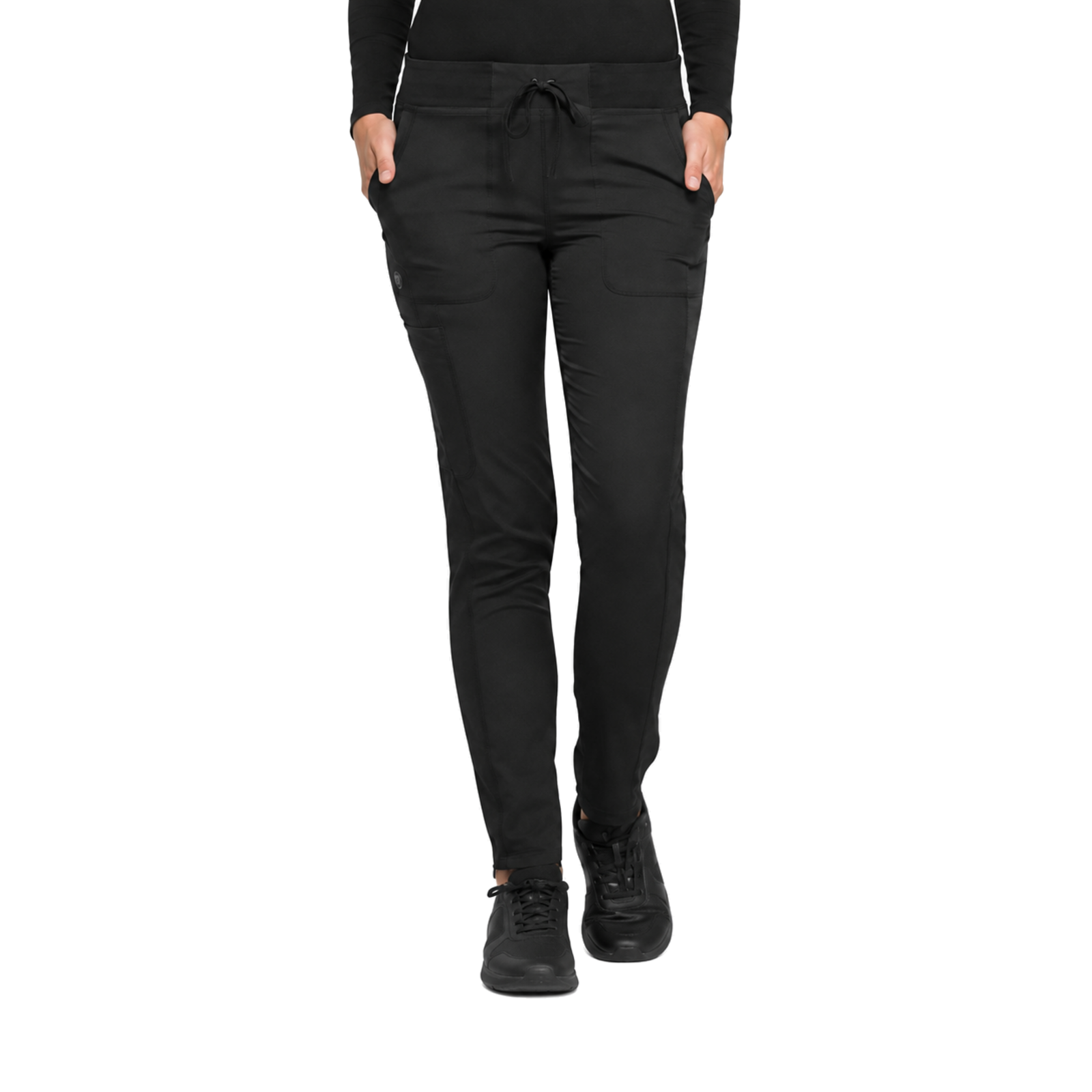Pantalón quirúrgico skinny Dickies DK190 para mujer Negro, frente | color:negro