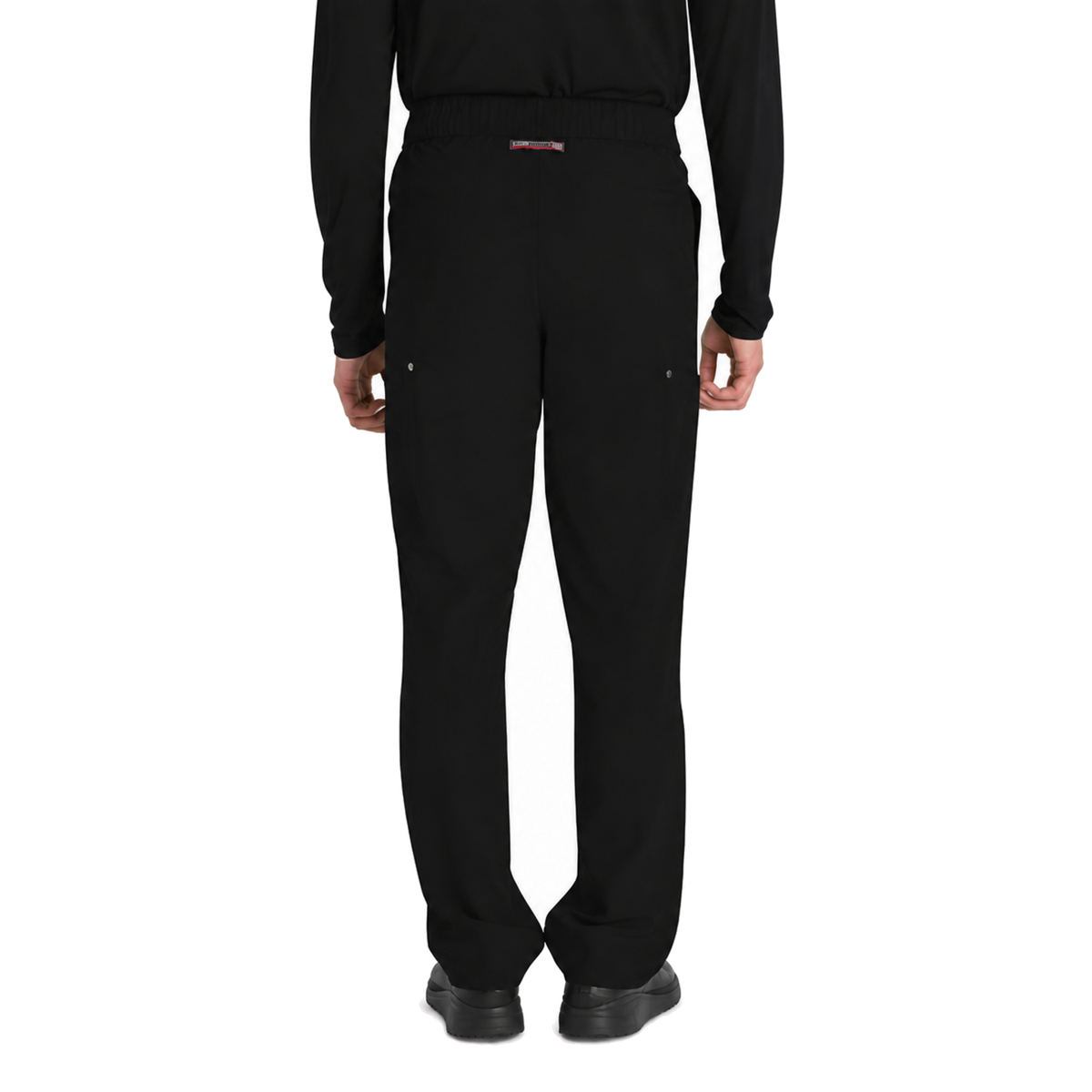 Pantalón quirúrgico Dickies DK216 para hombre Negro, vista posterior | color:negro
