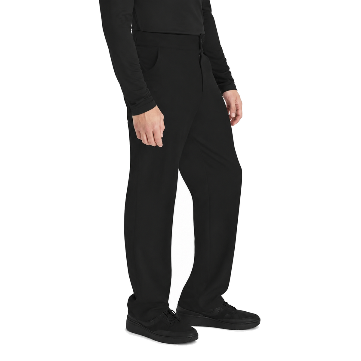 Pantalón quirúrgico Dickies DK216 para hombre Negro, vista tres cuartos izquierda | color:negro