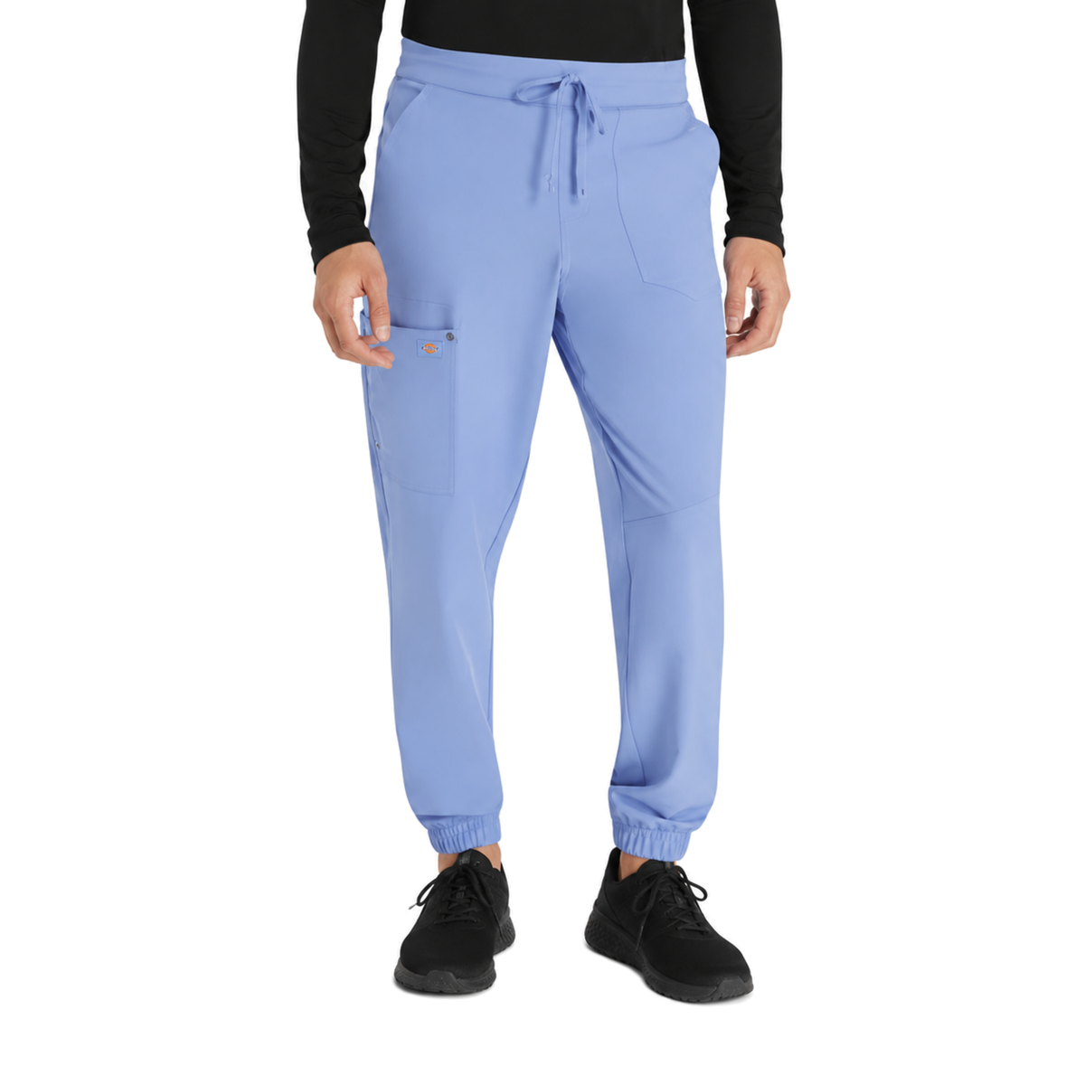 Pantalón quirúrgico jogger Dickies DK217 para hombre Azul Cielo, vista frontal | color:azul-cielo