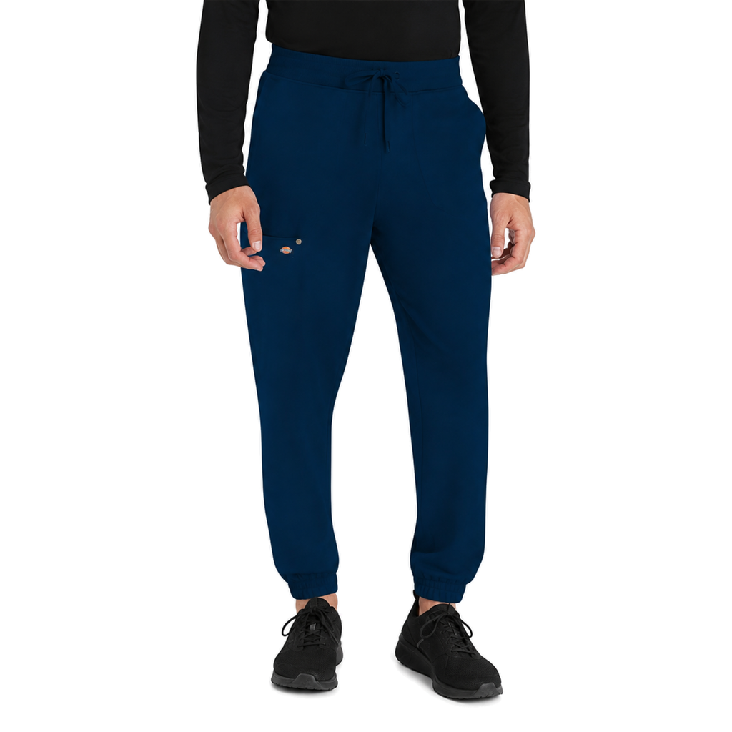 Pantalón quirúrgico jogger Dickies DK217 para hombre Azul Marino, vista frontal