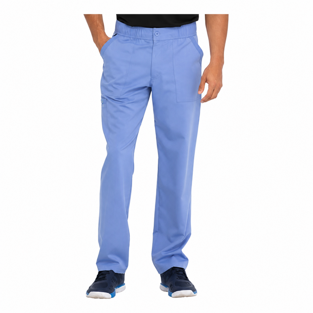 Pantalón quirúrgico Dickies DK220 Balance para hombre Azul Cielo, vista frontal | color:azul-cielo