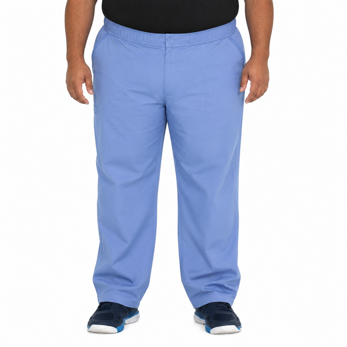 Pantalón quirúrgico Dickies DK220 Balance para hombre talla extra Azul Cielo, vista frontal | color:azul-cielo